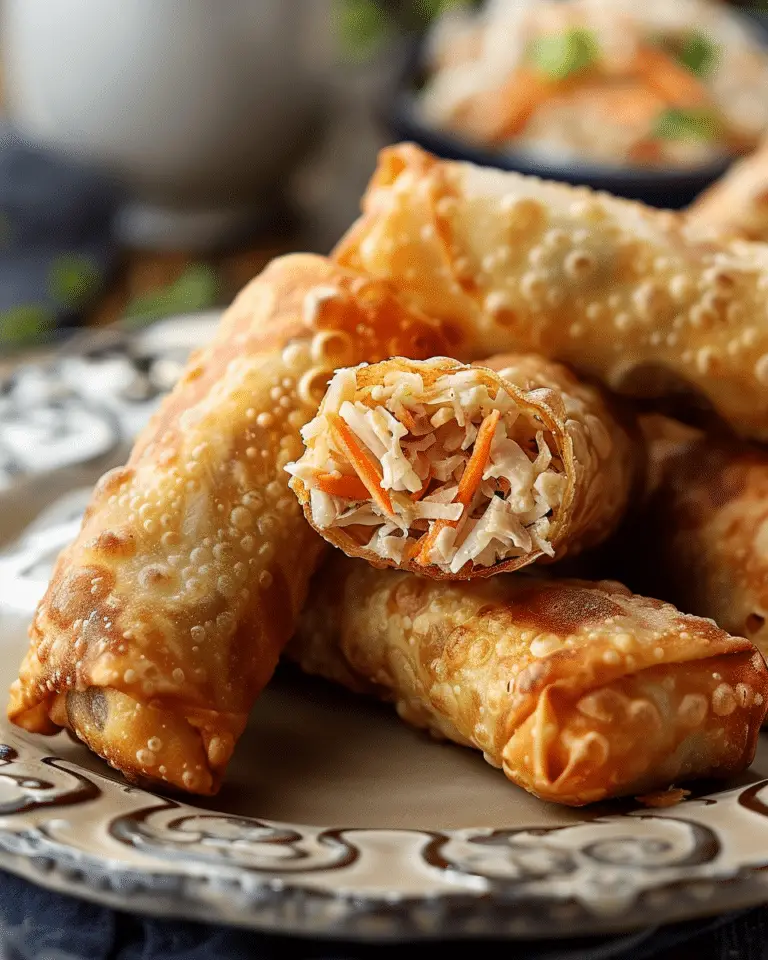 Chicken Coleslaw Egg Rolls Recipe