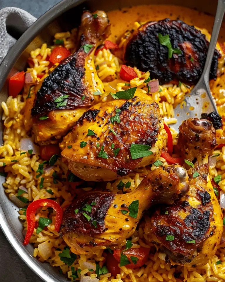 Creamy Peri Peri Chicken Casserole with Garlic Rice