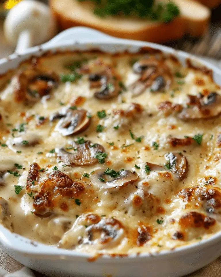 Creamy Mushroom Au Gratin