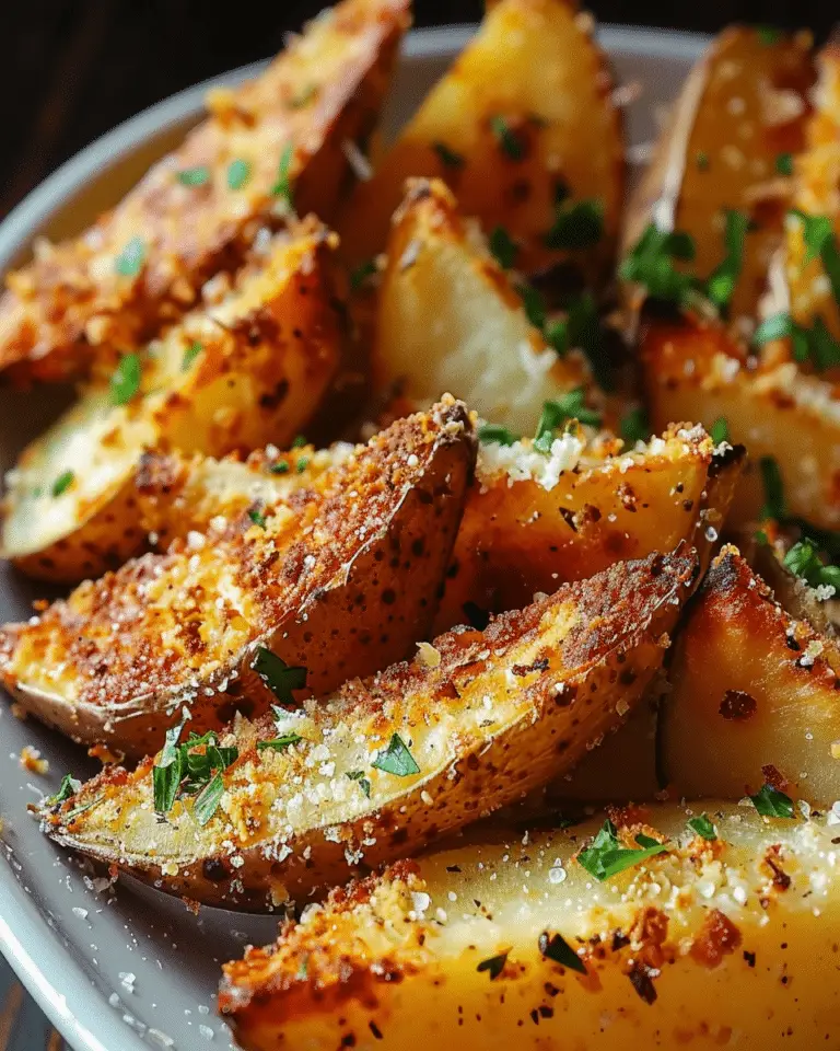 Baked Garlic Parmesan Potato Wedges