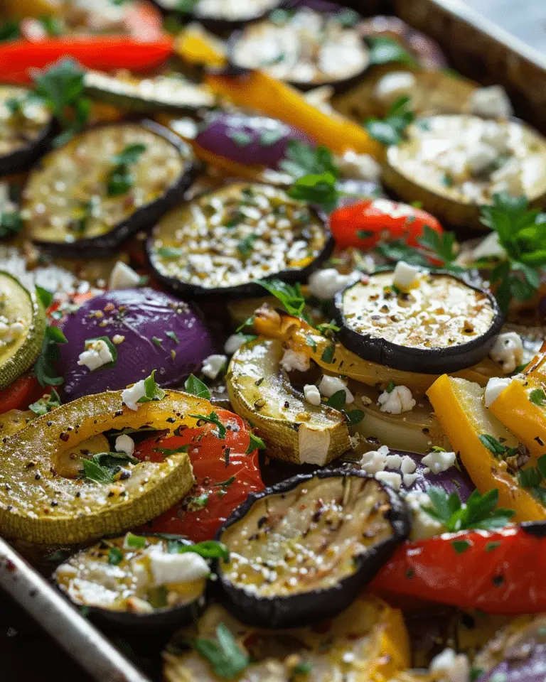 One Pan Greek Vegetables Recipe