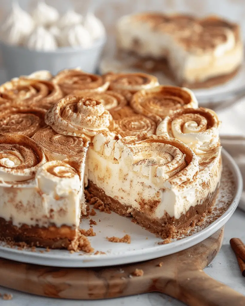 Cinnamon Roll Cheesecake