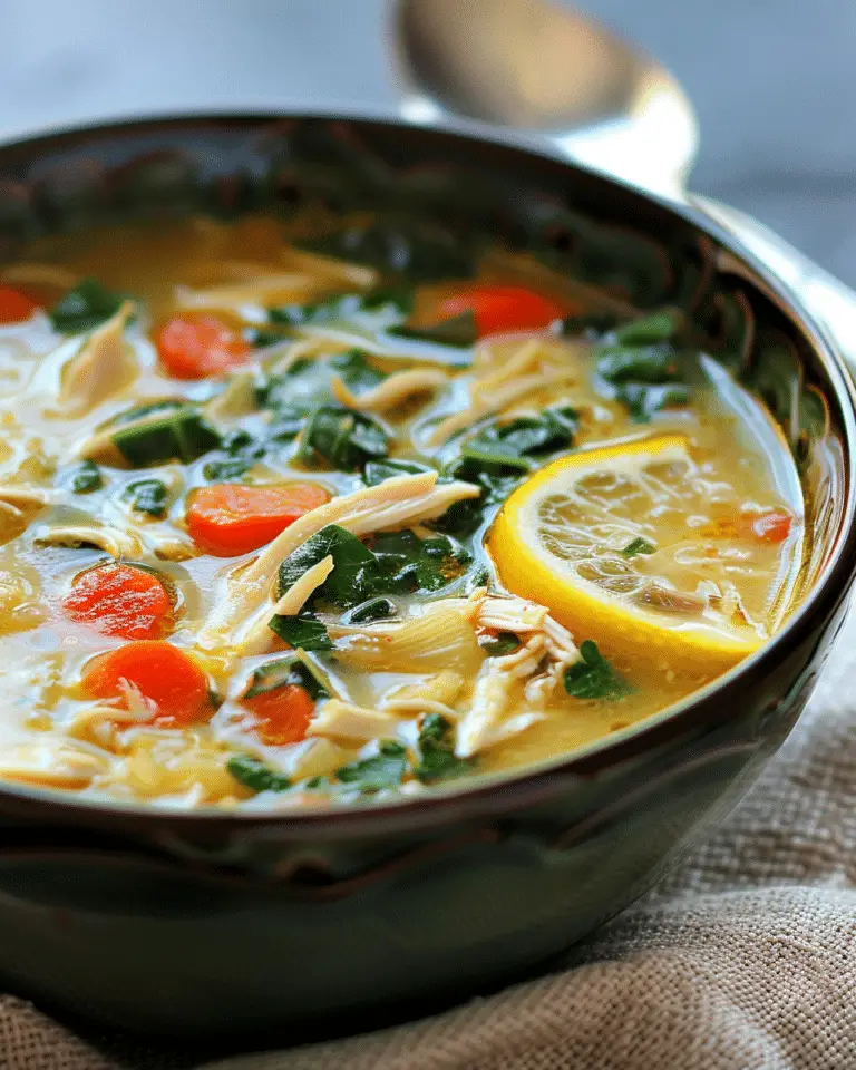 Mediterranean Lemon Chicken Soup Recipe