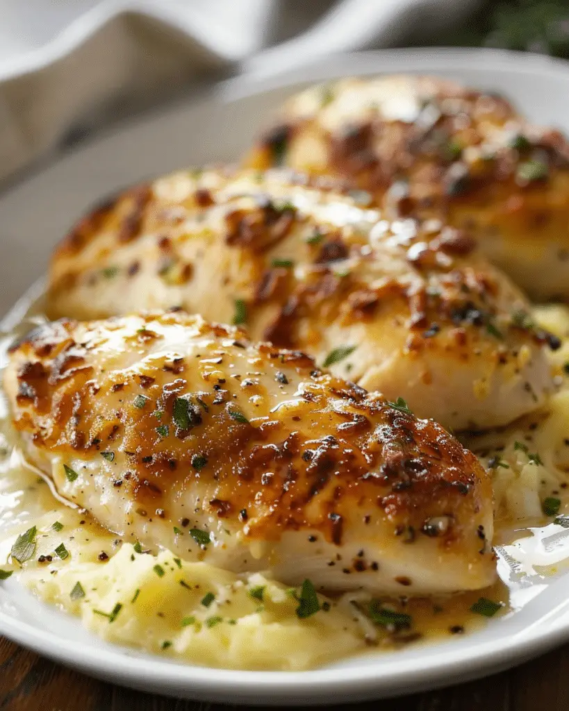 Decadent Chicken Pillows With Garlic Parmesan Sauce