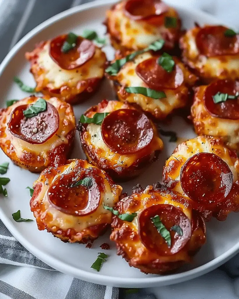 Keto Pepperoni Pizza Bites Recipe