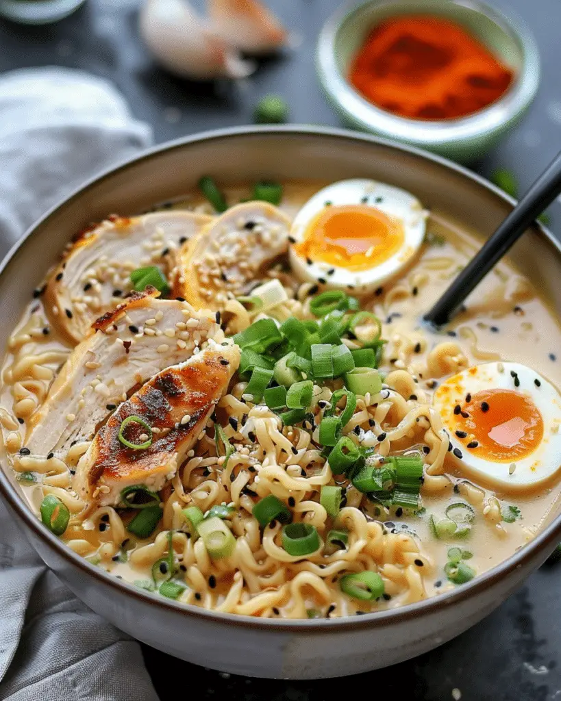 Creamy Garlic Chicken Ramen: An Incredible Ultimate Recipe