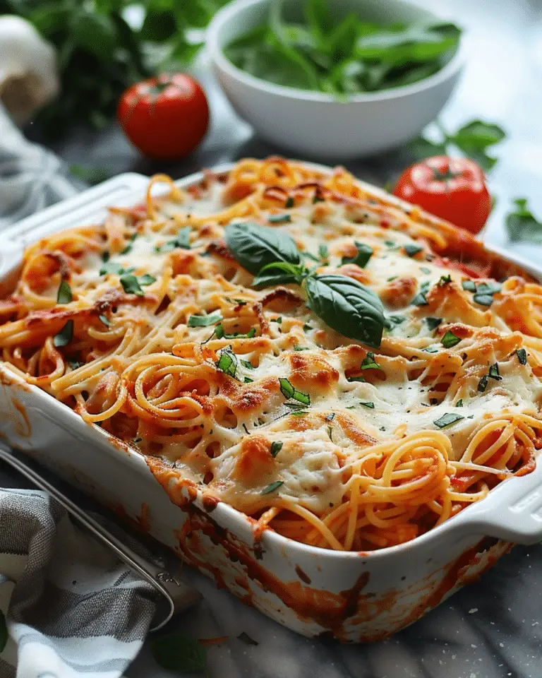 Delicious Vegetarian Baked Spaghetti Recipe