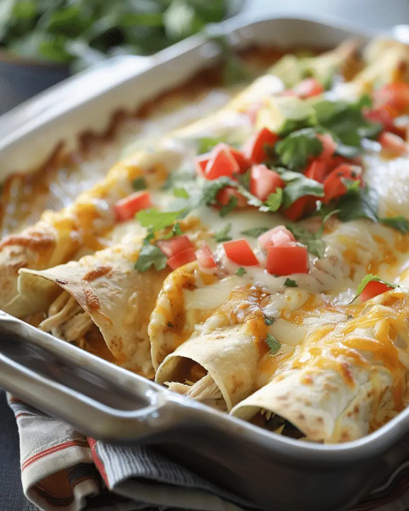 Best White Rotisserie Chicken Enchiladas