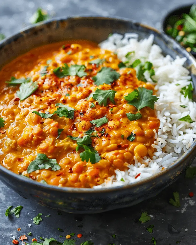 Spicy Red Lentil Curry