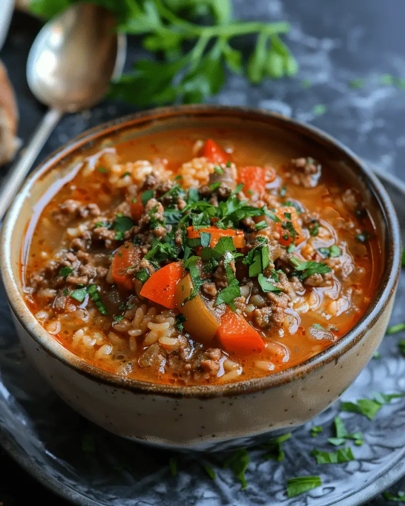 Keto Stuffed Pepper Soup