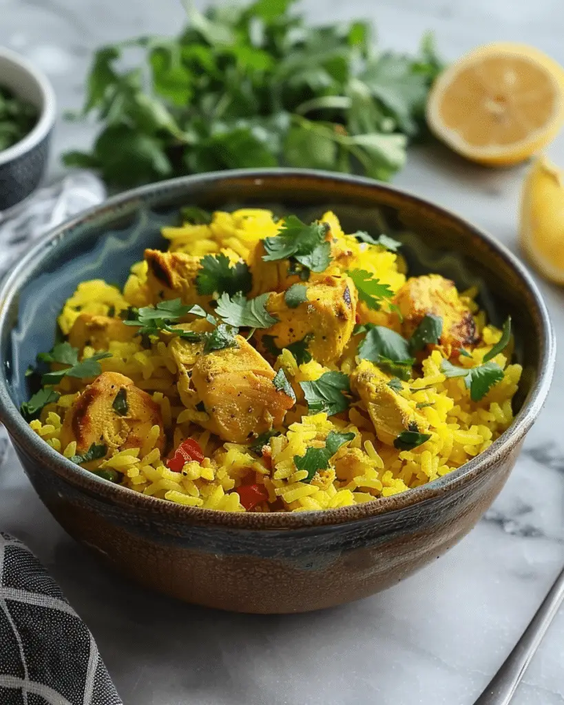 Anti-Inflammatory Turmeric Chicken & Rice