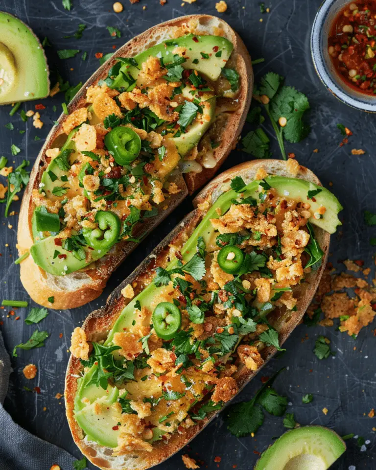 Spicy Avocado Toast With Poached Egg