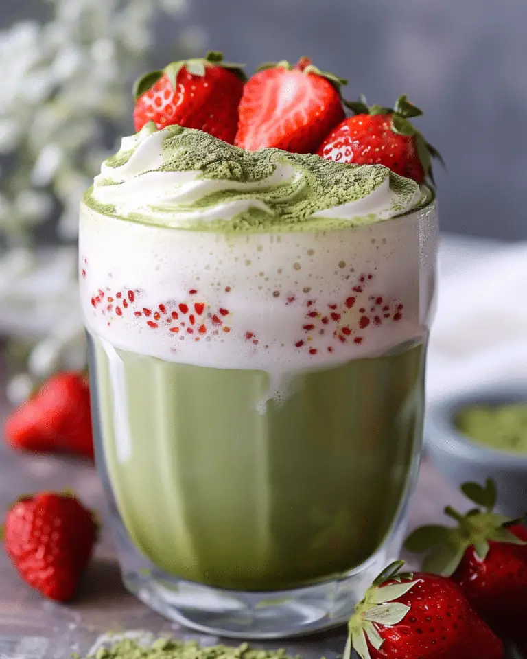 Strawberry Matcha Latte