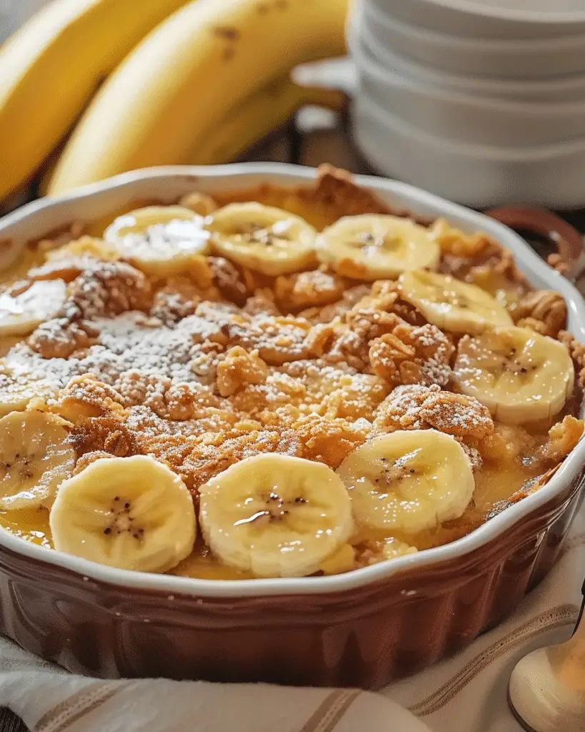 The Best Southern Banana Cobbler Dessert