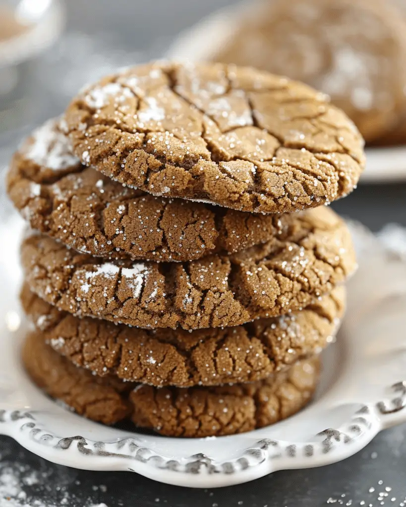 Molasses Crackle Cookies