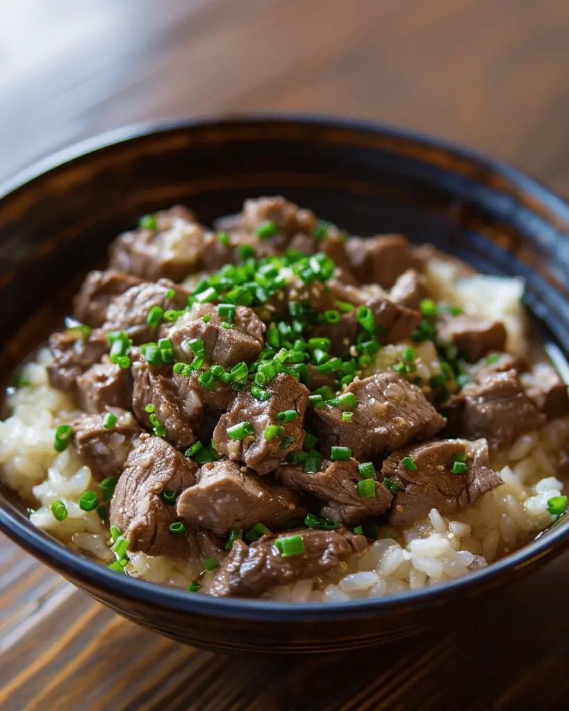 Beefy Garlic Butter Bowl