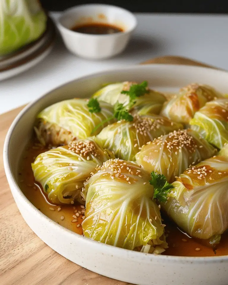 Healthy Steamed Cabbage Rolls