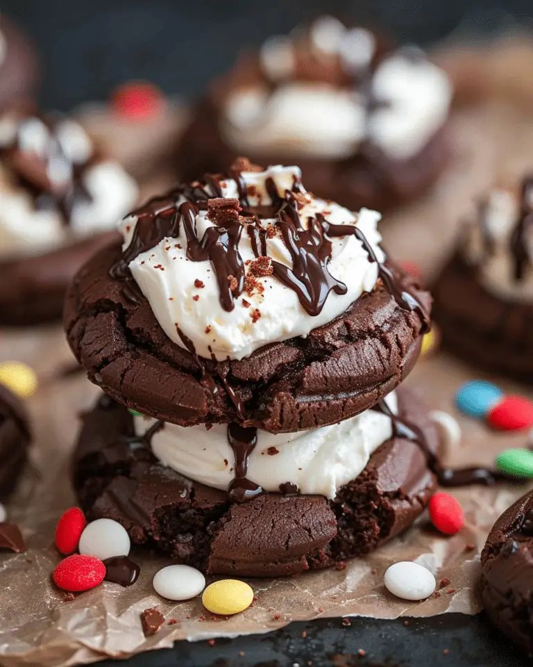 Hot Fudge Sundae Cookies