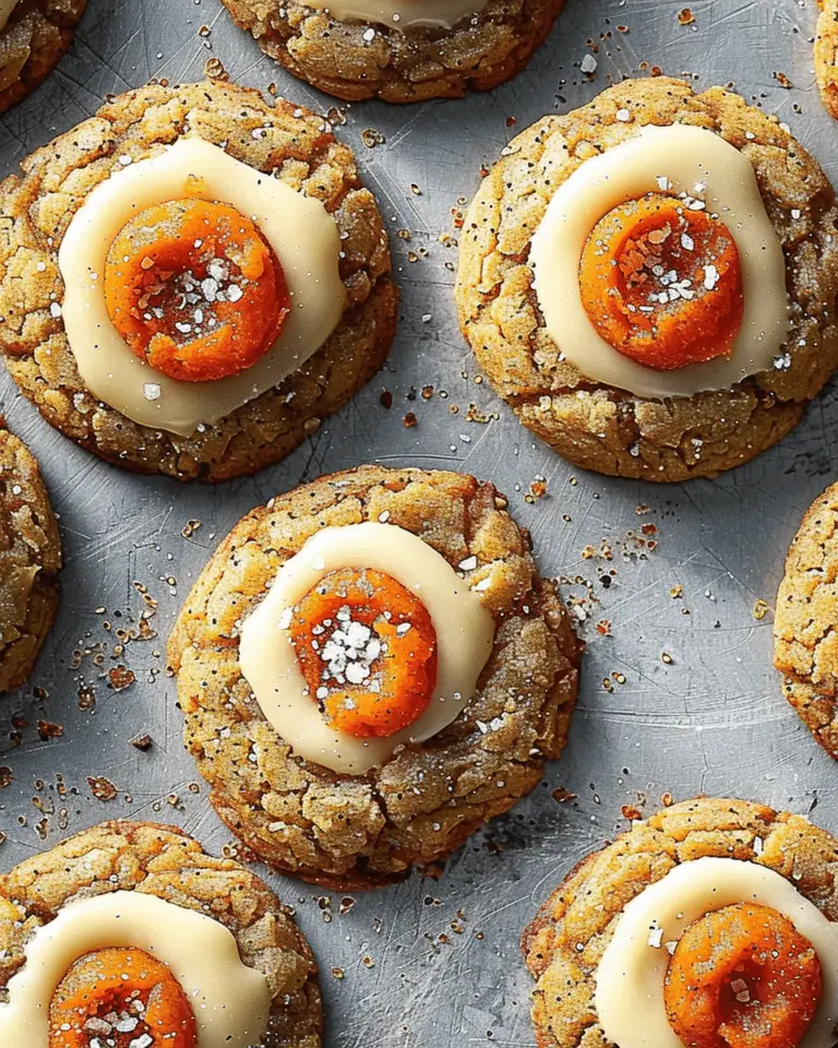 Carrot Spice Thumbprint Cookies
