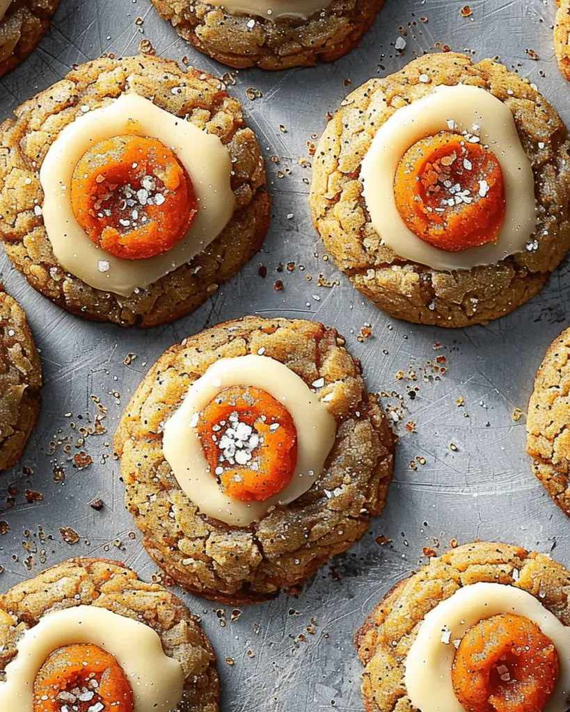 Carrot Spice Thumbprint Cookies