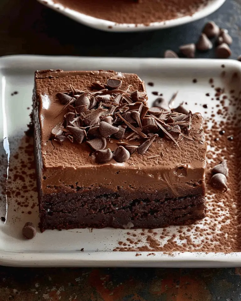 Chocolate Mousse Brownies Decadent Easy Recipe