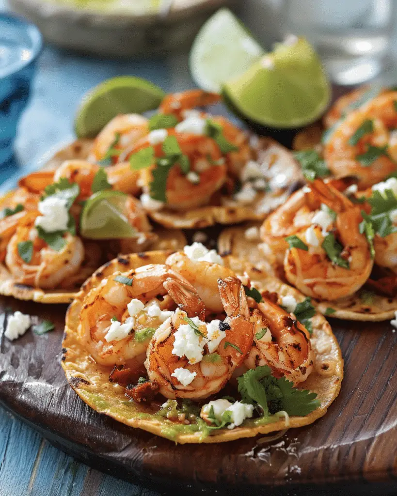 Chili Lime Shrimp Tostadas With Chipotle Mayo