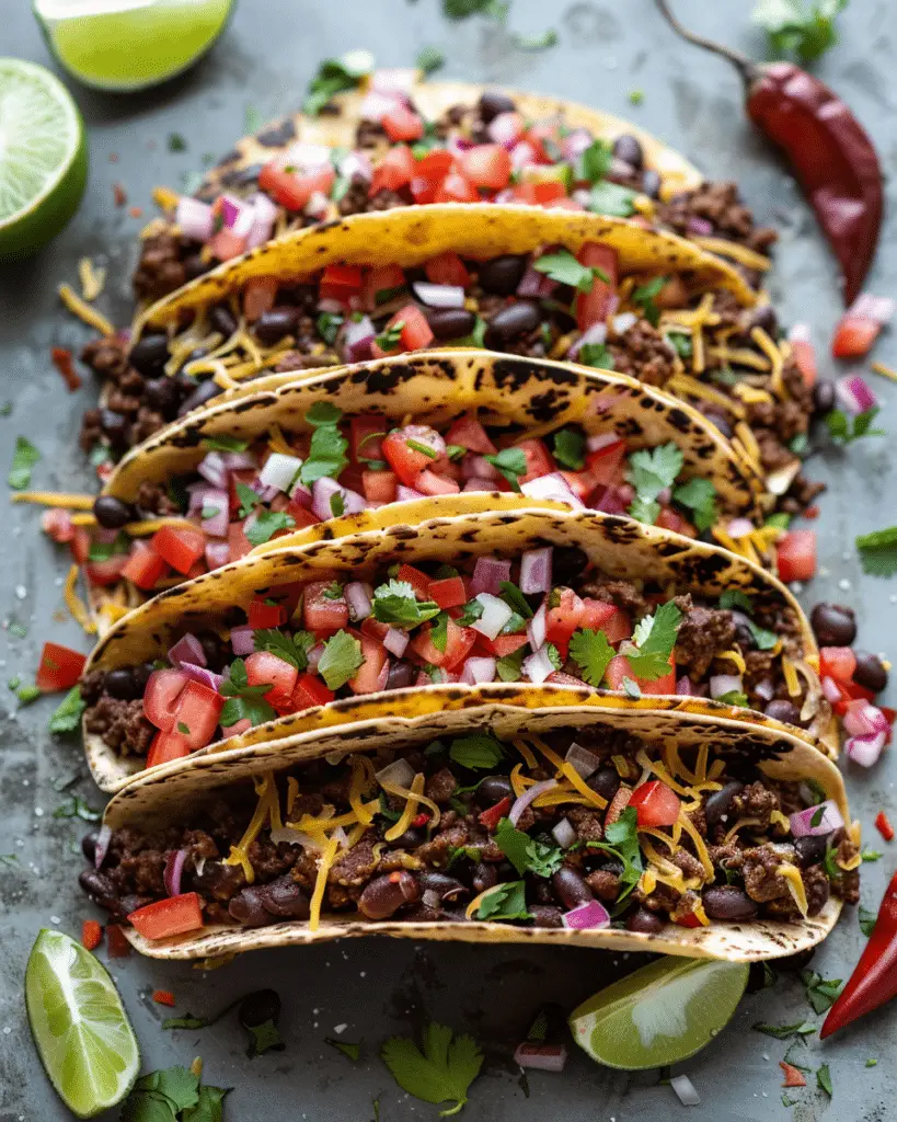 Crispy Black Bean Tacos