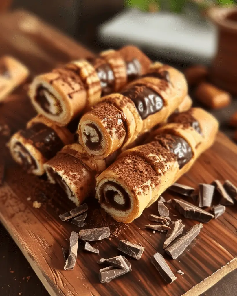 Crispy Chocolate Rolls