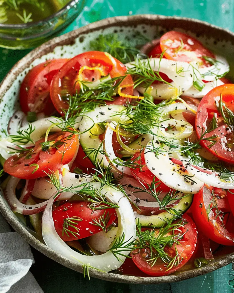Tomato Fennel Salad