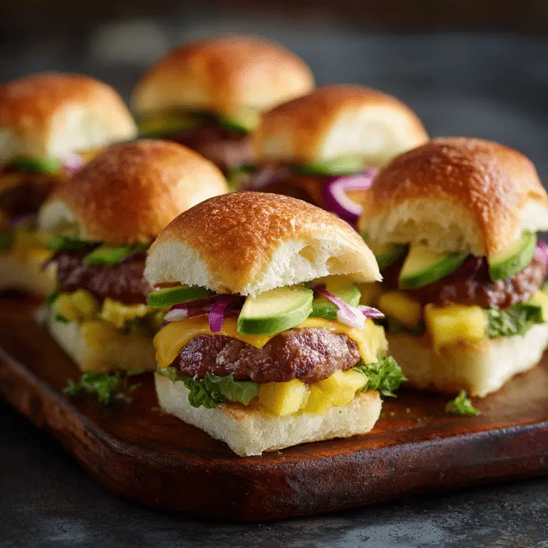 Hawaiian Roll Cheeseburger Sliders