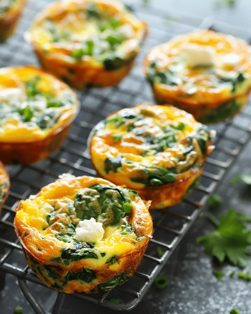 Egg Muffins with Spinach and Feta Recipe