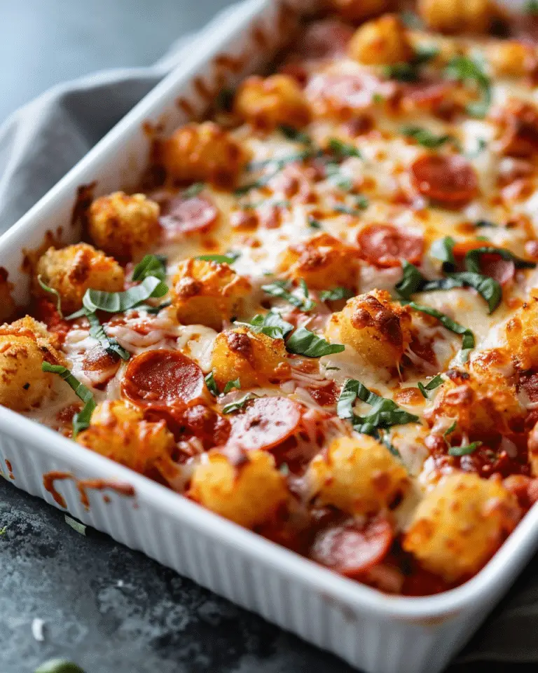 Pizza Tater Tot Casserole