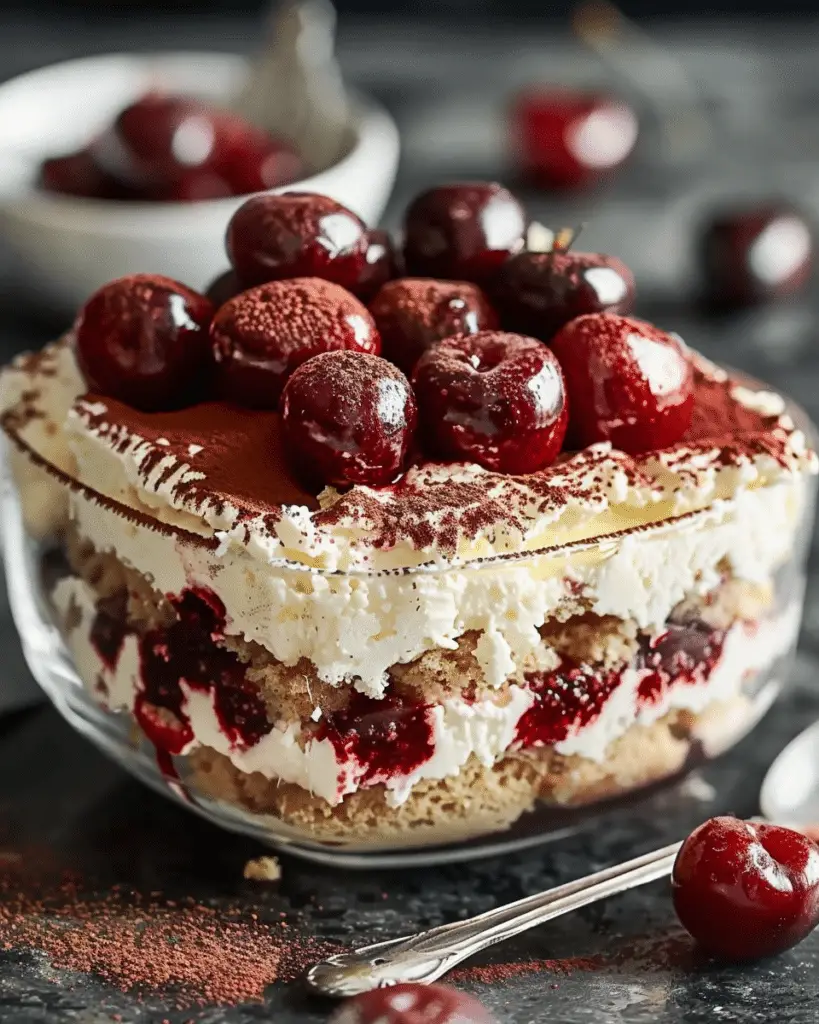 Cherry Amaretto Tiramisu Recipe : A Fruity Twist