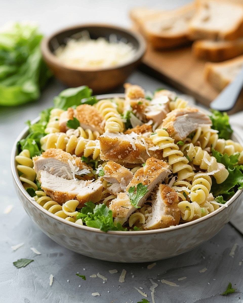 Chicken Caesar Pasta Salad