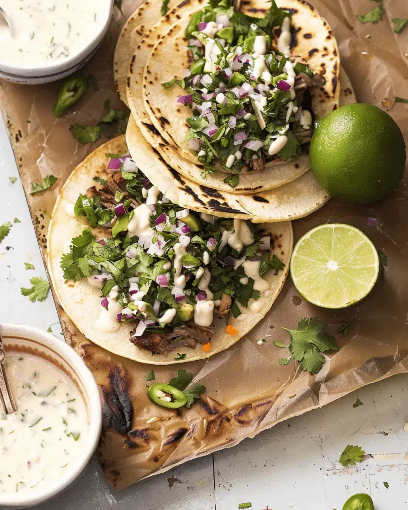 Easy baja sauce (for tacos and more!)