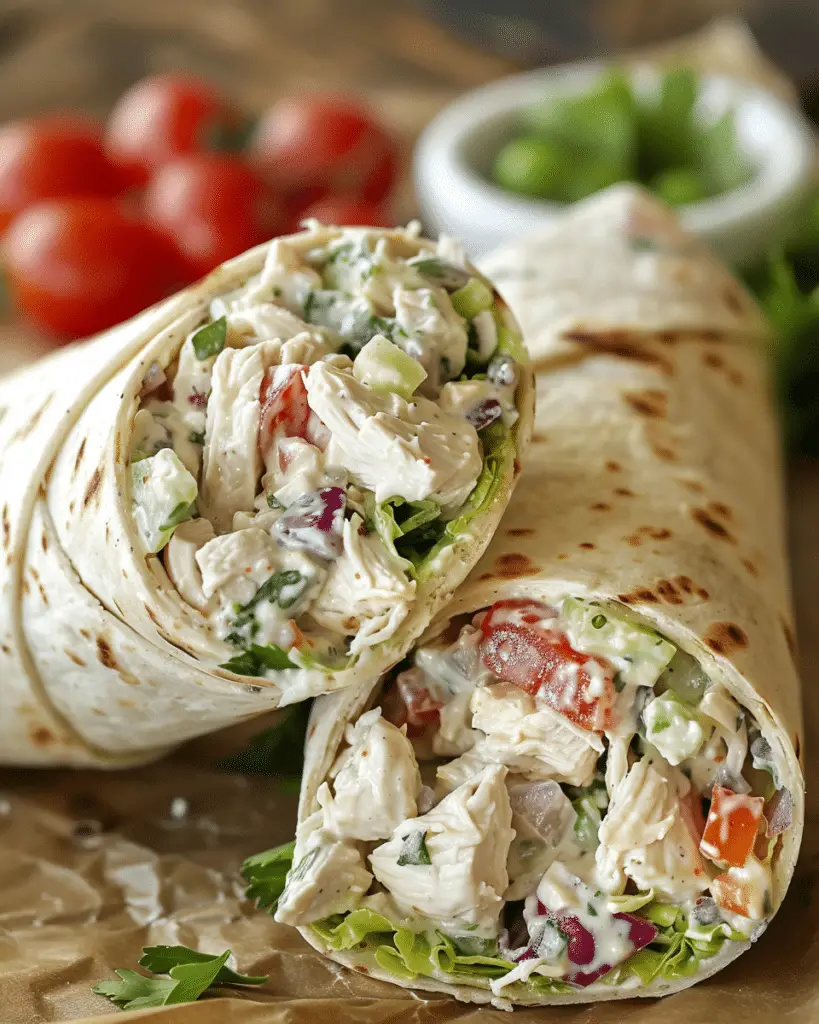 Homemade Chicken Salad Wrap