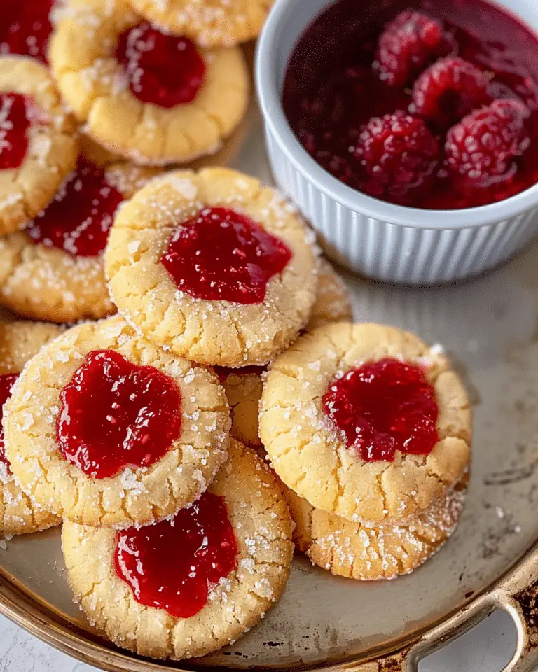 Lemon Cookies With Raspberry Curd
