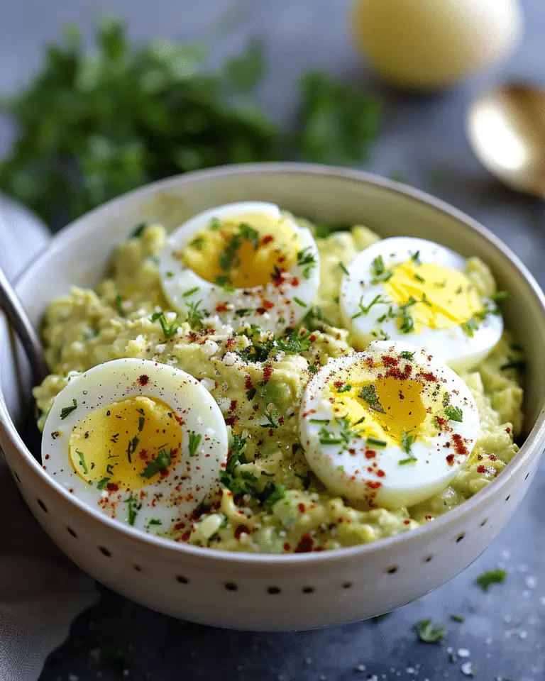 Simple & Zesty Mediterranean Avocado Egg Salad