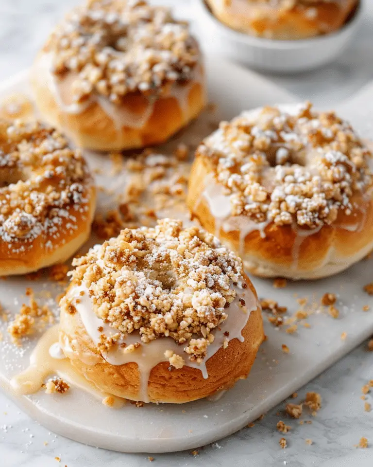 Apple Cheesecake Streusel Buns