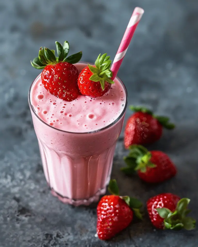 Strawberry protein shake
