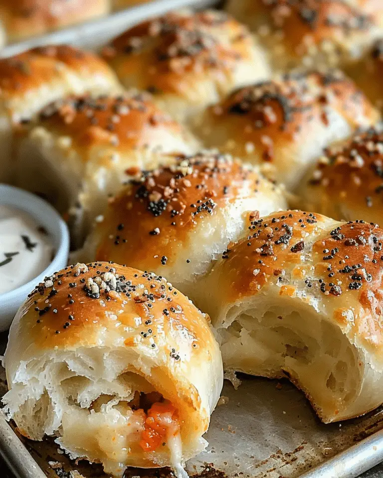 Gooey Stuffed Bread Rolls