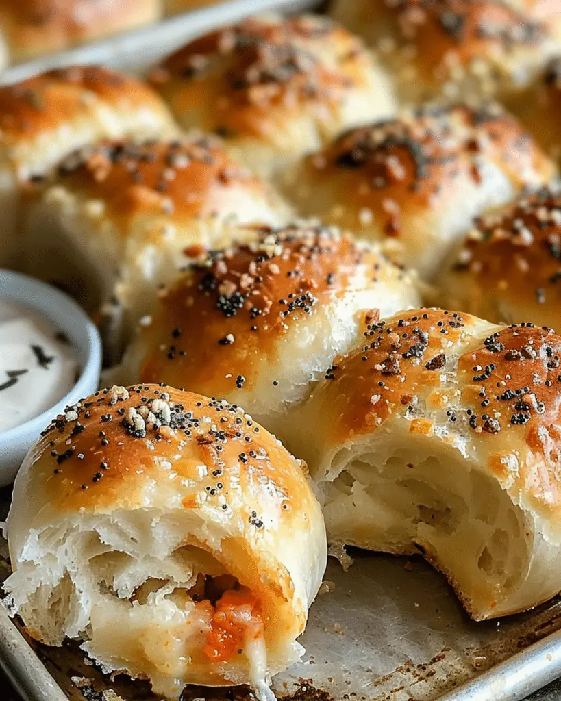 Gooey Stuffed Bread Rolls
