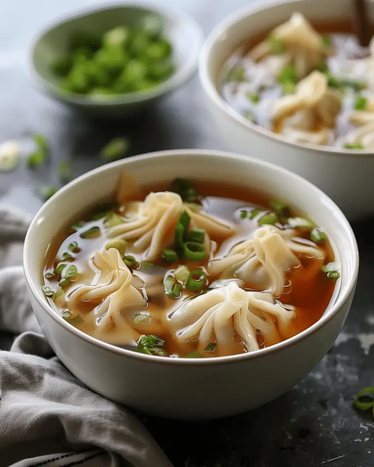 20 Minute Wonton Soup
