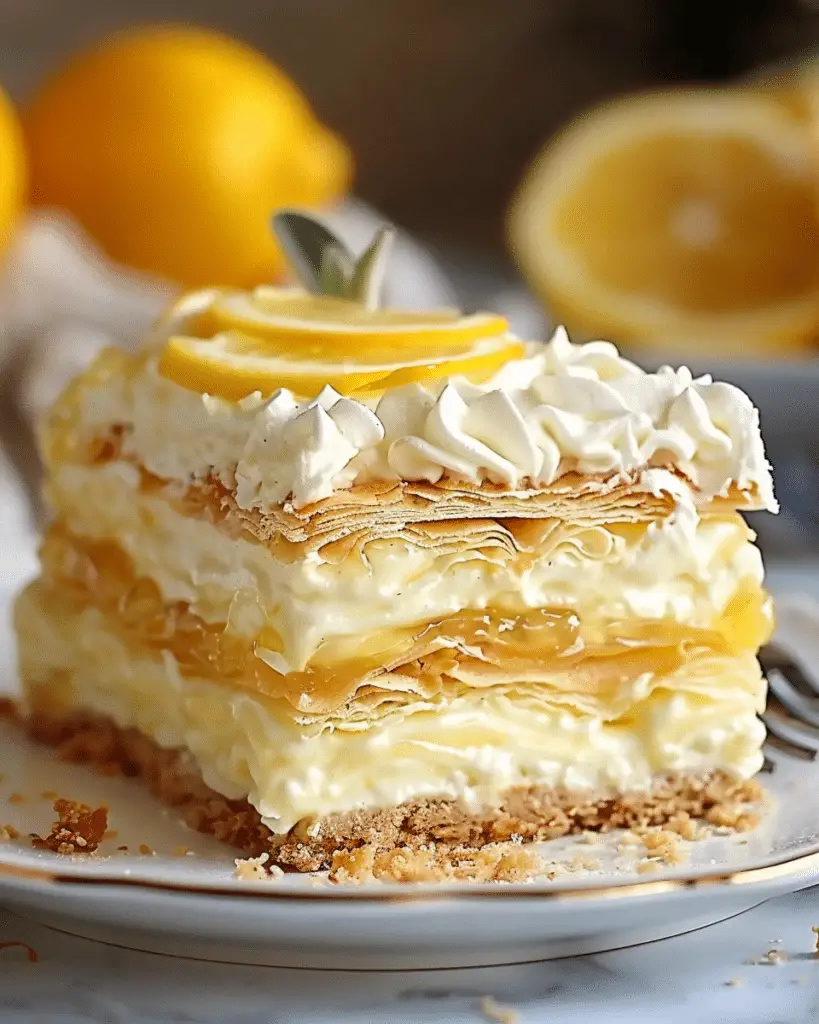 No-Bake Lemon Eclair Cake
