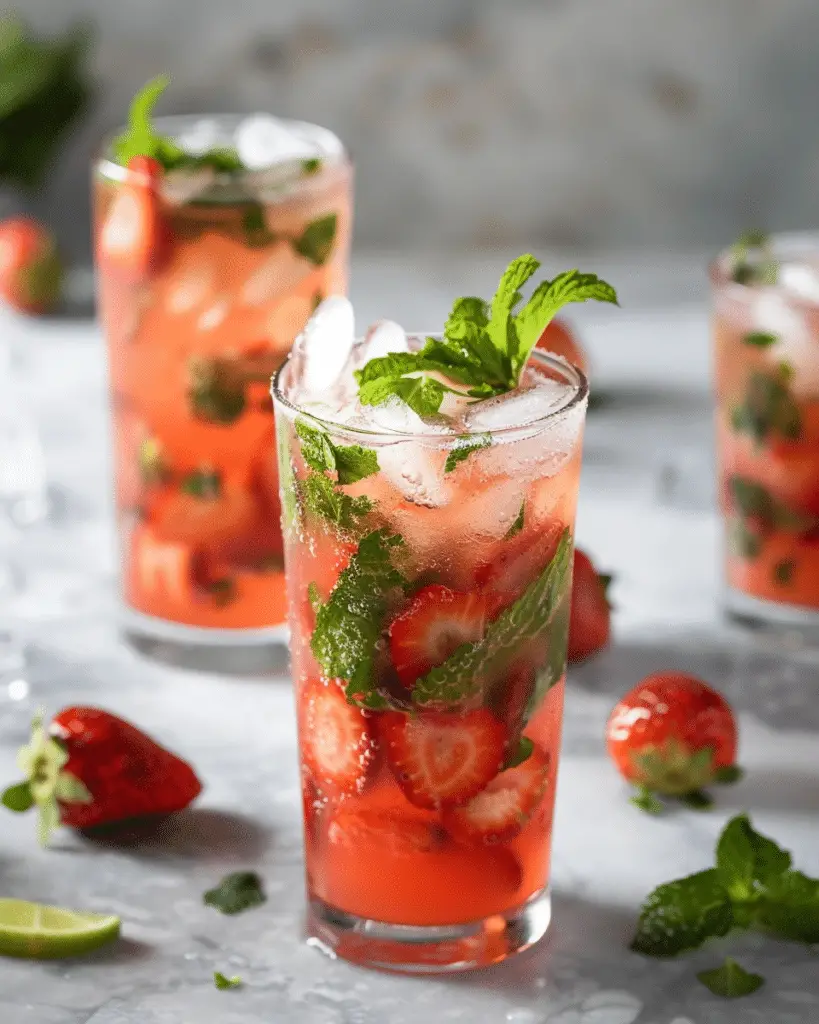 Strawberry Mojito Mocktail
