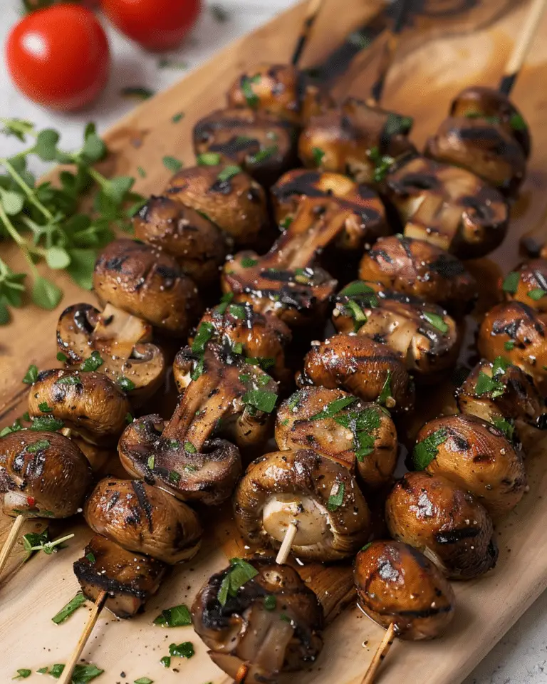 Grilled Mushroom Skewers