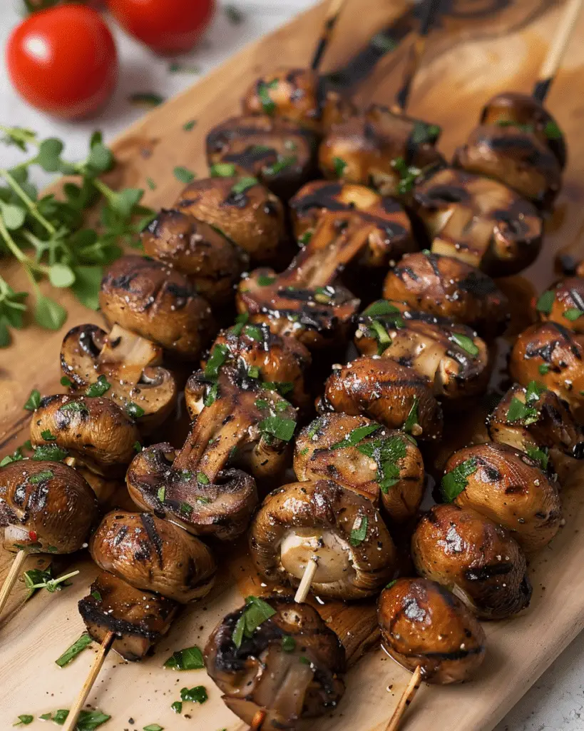 Grilled Mushroom Skewers
