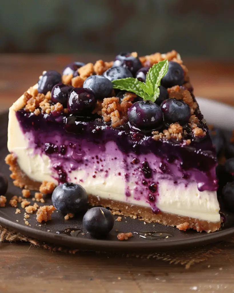 Blueberry Crumble Cheesecake