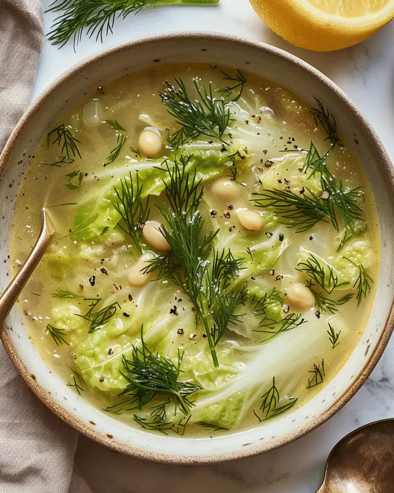 Lemon Dill Cabbage Soup