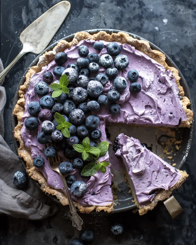 No-Bake Blueberry Chia Seed Pie